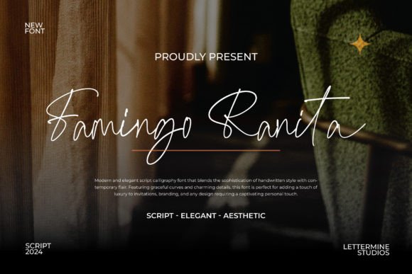 Famingo Ranita Font - Featured Image