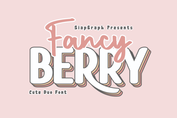 Fancy Berry Duo Font - Featured Image