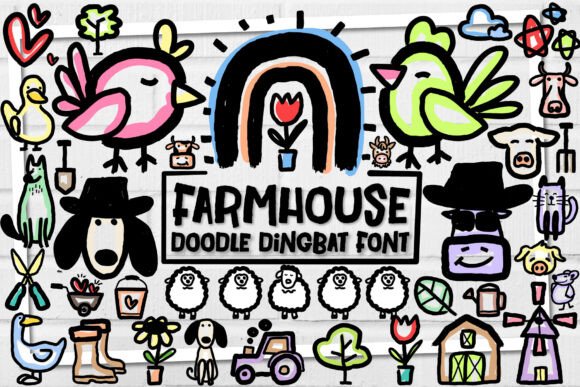 Farmhouse Doodle Font - Featured Image