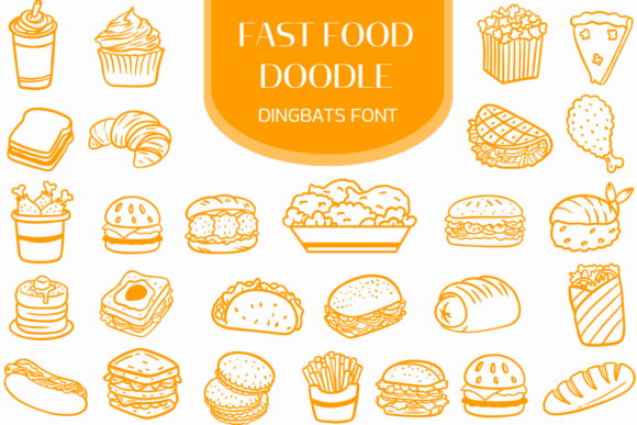 Fast Food Doodle Font - Featured Image