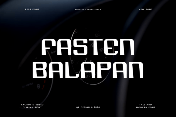 Fasten Balapan Font - Featured Image