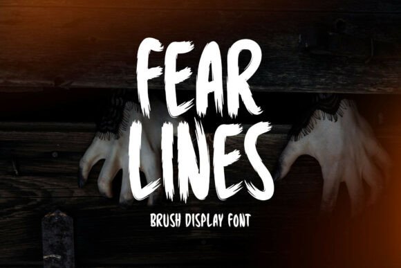 Fear Lines Font - Featured Image