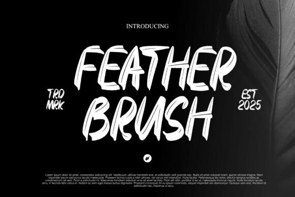 Feather Brush Font - Featured Image