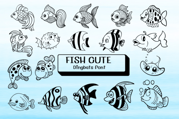 Fish Cute Font - Featured Image