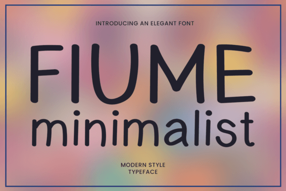 Fiume Minimalist Font - Featured Image