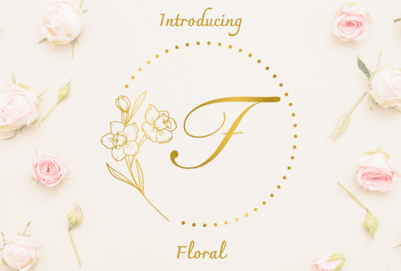 Floral Monogram Font - Featured Image