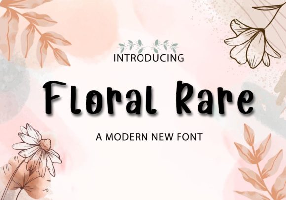 Floral Rare Font - Featured Image