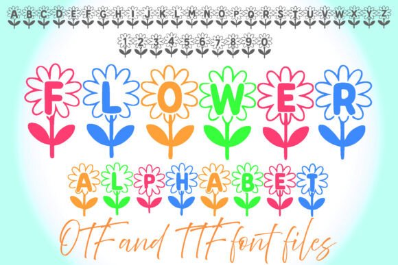 Flower Alphabet Font - Featured Image