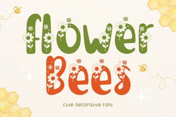 Flower Bees Font - Featured Image