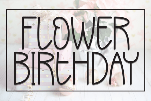 Flower Birthday Font - Featured Image