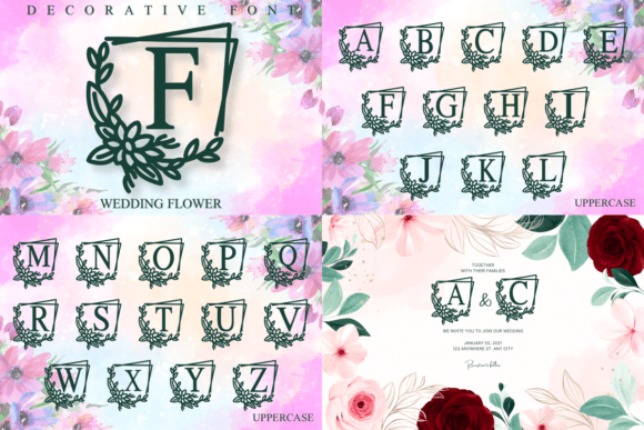Flowers Bundle Font - Featured Image