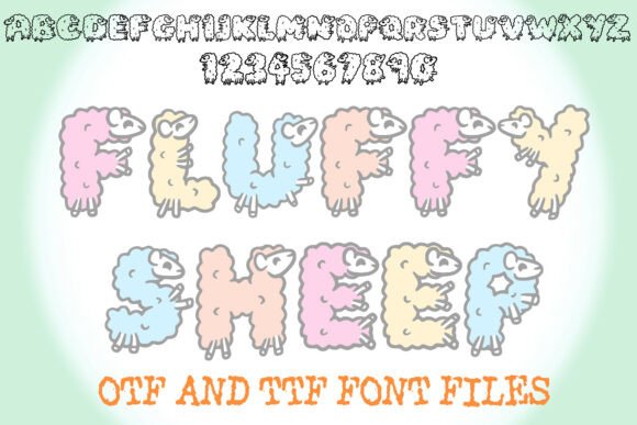 Fluffy Sheep Font - Featured Image