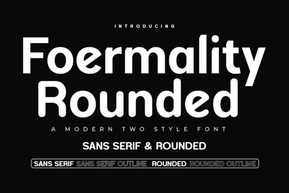 Foermality Rounded Font - Featured Image