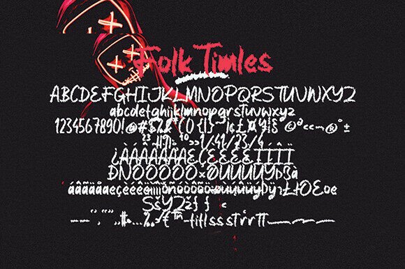 Folk Timles Font - Featured Image