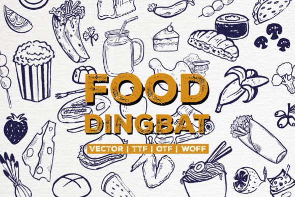 Food Dingbat Font - Featured Image