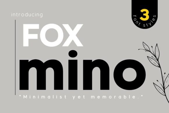 Fox Mino Font - Featured Image