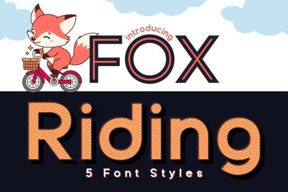 Fox Riding Font - Featured Image