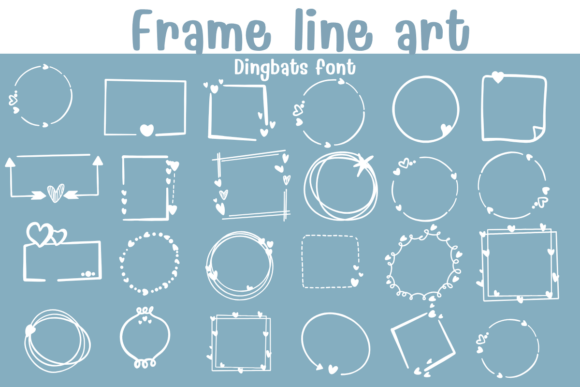 Frame Line Art Font - Featured Image