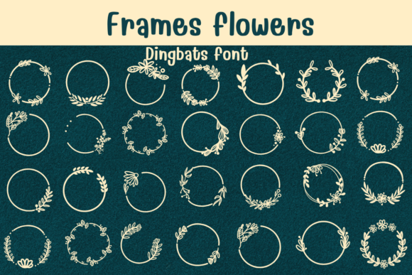 Frames Flowers Font - Featured Image