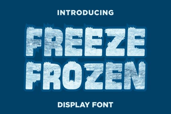 Freeze Frozen Font - Featured Image