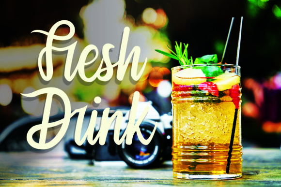 Fresh Drink Font - Featured Image