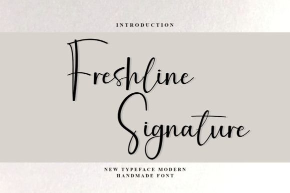 Freshline Signature Font - Featured Image