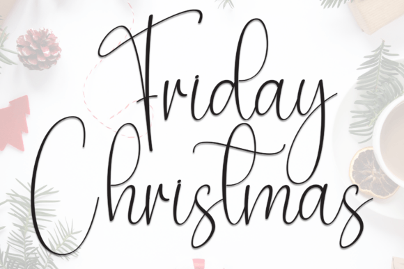 Friday Christmas Font - Featured Image