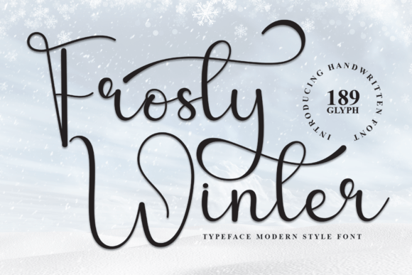 Frosty Winter Font - Featured Image