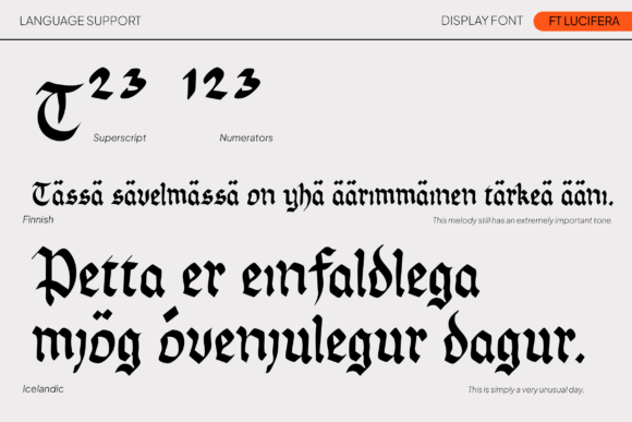 Ft Lucifera Font - Featured Image