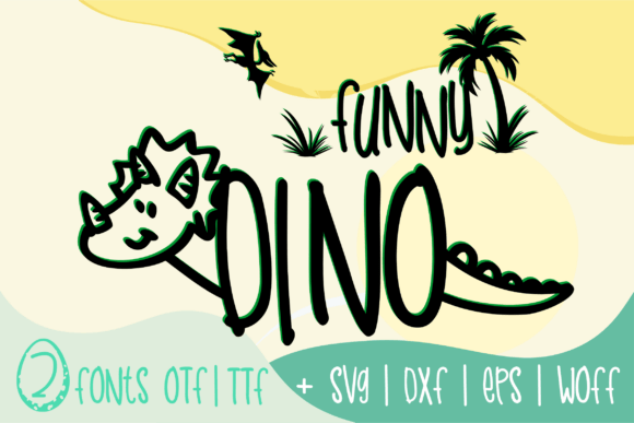Funny Dino Font - Featured Image