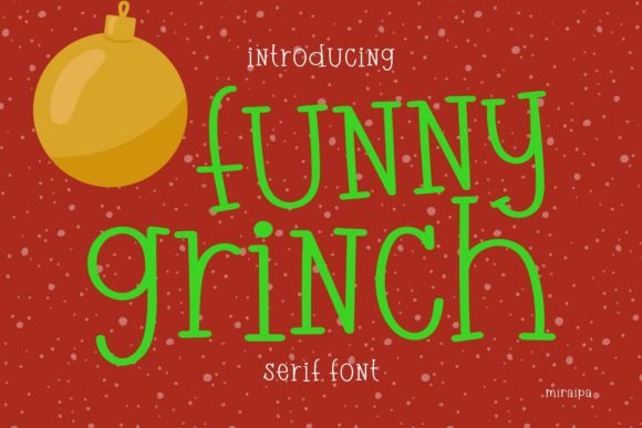 Funny Grinch Font - Featured Image