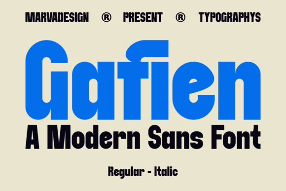 Gafien Font - Featured Image