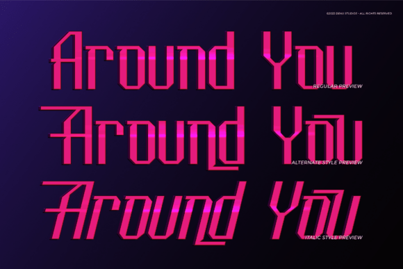 Galaxy Aura Font - Featured Image