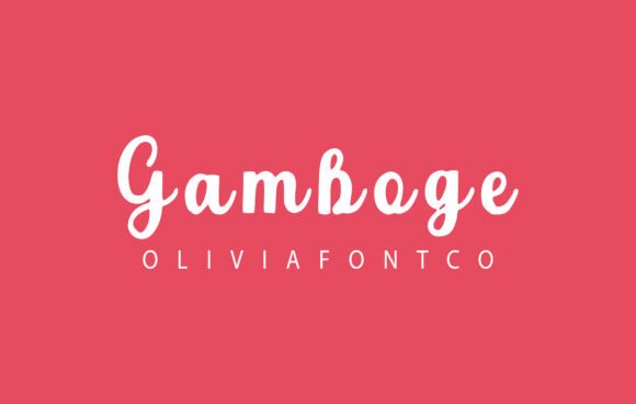 Gamboge Font - Featured Image