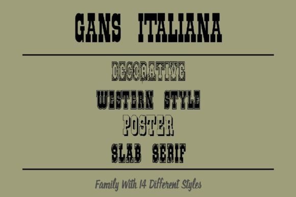 Gans Italiana Font - Featured Image