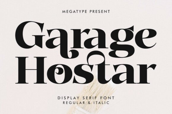 Garage Hostar Font - Featured Image