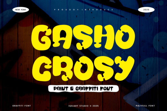 Gasho Crosy Font - Featured Image