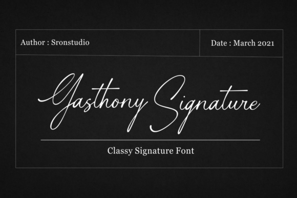 Gasthony Signature Font - Featured Image