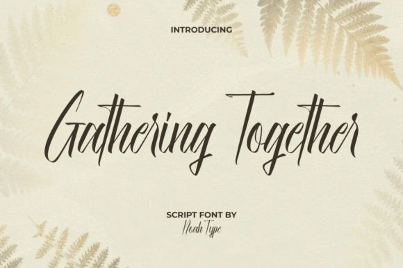 Gathering Together Font - Featured Image