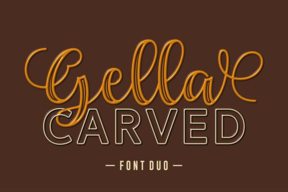 Gella Carved Duo Font - Featured Image