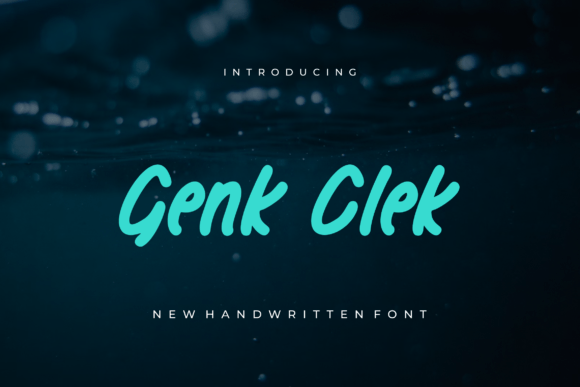 Genk Clek Font - Featured Image