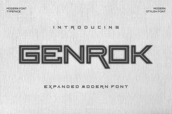 Genrok Font - Featured Image