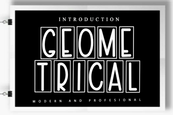 Geometrical Font - Featured Image