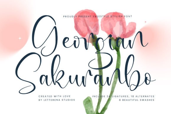 Georgian Sakuranbo Font - Featured Image