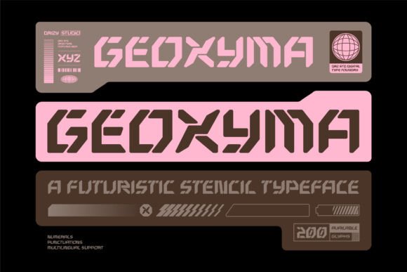 Geoxyma Font - Featured Image