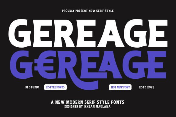 Gereage Font - Featured Image