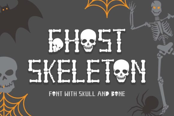 Ghost Skeleton Font - Featured Image