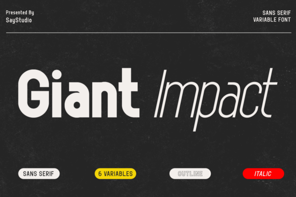 Giant Impact Font - Featured Image