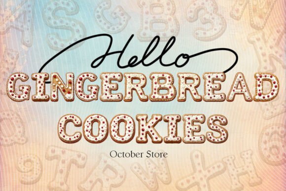 Gingerbread Cookies Font - Featured Image