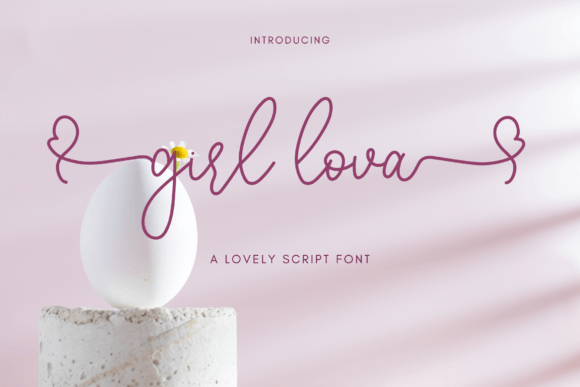 Girl Lova Font - Featured Image